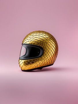 Goldener Helm — Moderne minimalistische Kunst von Adje Photography