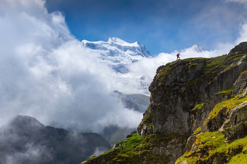 Ruige bergnatuur voor de Grand Combin van Menno Boermans