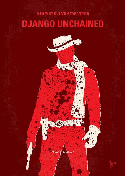No184 My Django Unchained minimal movie poster van Chungkong Art