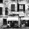 Oude voorgevel huis Italië van Frank Andree