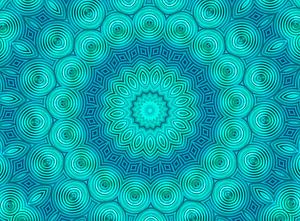 Petrol Retronade (Retro-Mandala in Petrol)
