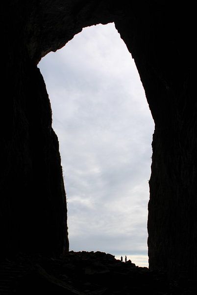 Silhouette of the hole of Torghatten, Brønnøysund by sjaviepictures