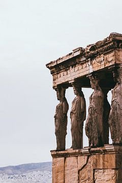 Greek statues in Athens