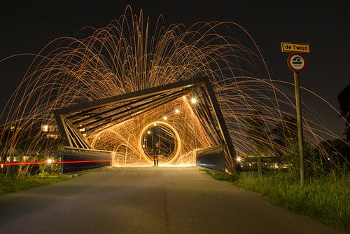 Staalwol op ''De Twist'' in Vlaardingen.