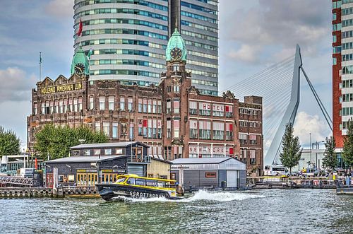 Watertaxi in actie van Frans Blok - foto's, kunst en andere wanddecoratie