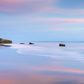 Twilight on the Atlantic Coast, Saint-Palais-sur-Mer by Claire van Dun