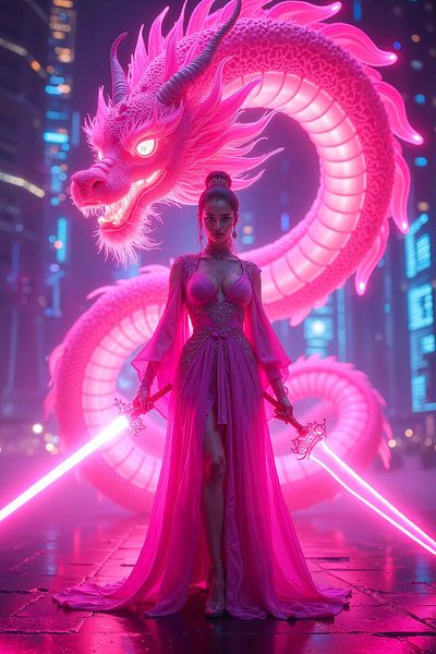 NEON DRAGON: The Swordfighter of Shanghai by INFERAURUM