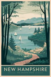 New Hampshire von Poster Art Shop