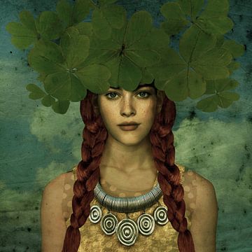 Nature Beauty Klaver4 Kroon van Yvonne Zeldenthuis