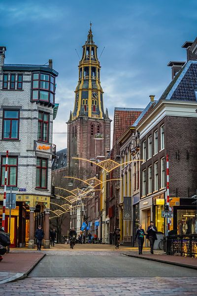 Bridge street with Akerk by Raymond Bos