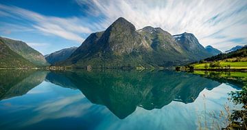 Oppstryn Lake Reflections, Norway by Adelheid Smitt