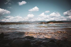 Lac de vacances calme