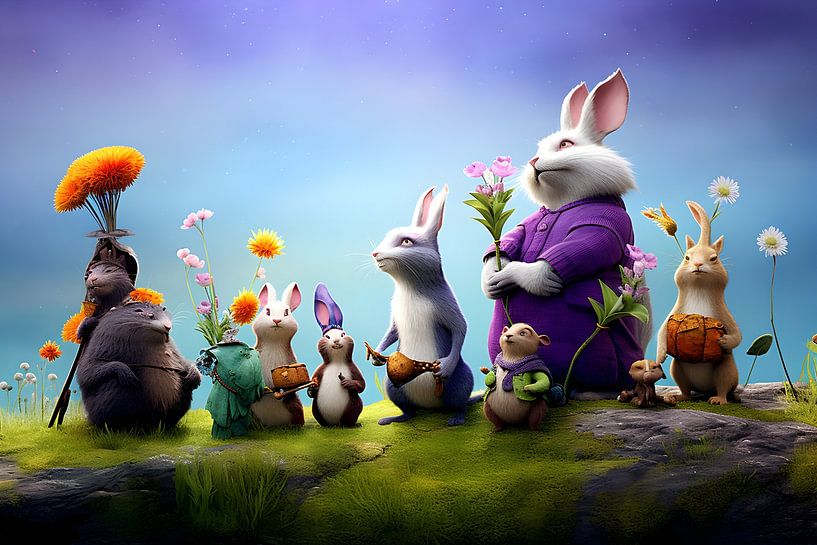 Easter bunny outing by Heike Hultsch