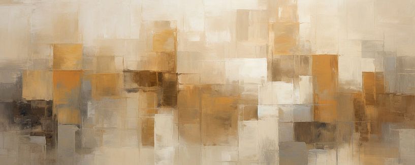 Erdtöne Abstraktion | Abstrakte Kunst von Abstraktes Gemälde