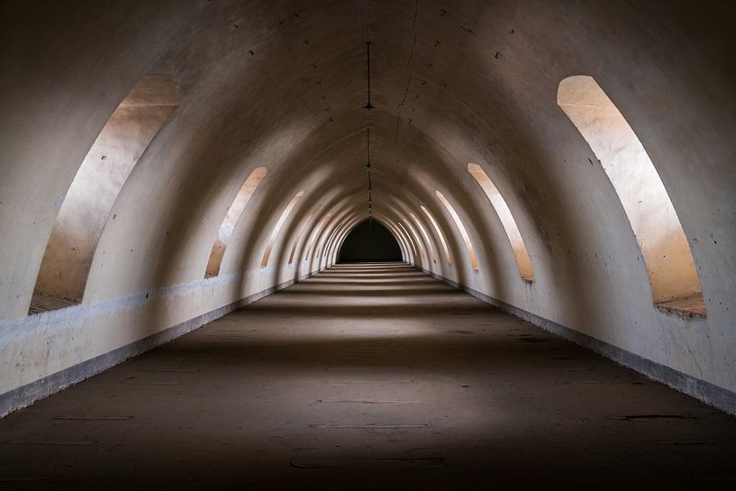Dark Storage Tunnel. by Roman Robroek