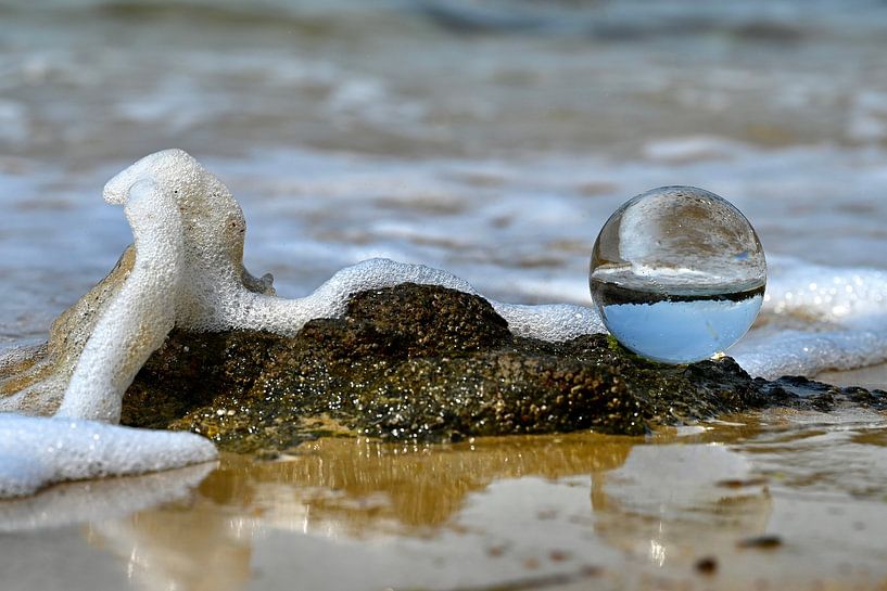 Glass Sphere in the Sea by Ria Scheewe