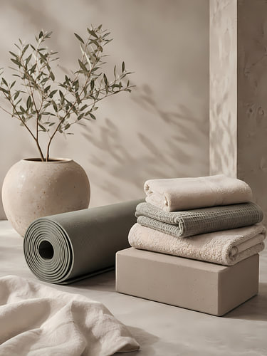 Ruhiges Yoga-Studio