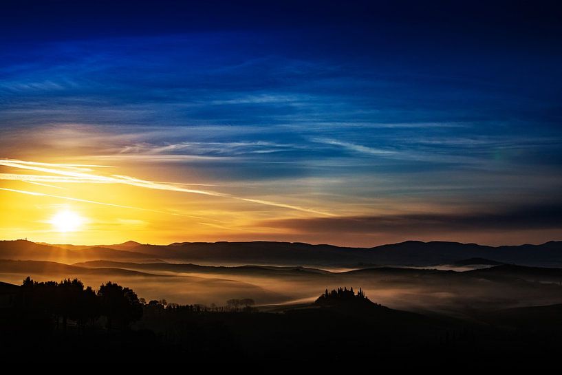 Toskanischer Sonnenaufgang von Walljar