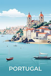 Vintage Reiseposter Portugal