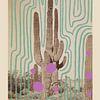 Collage print met vintage cactus foto (gezien bij vtwonen)van Renske