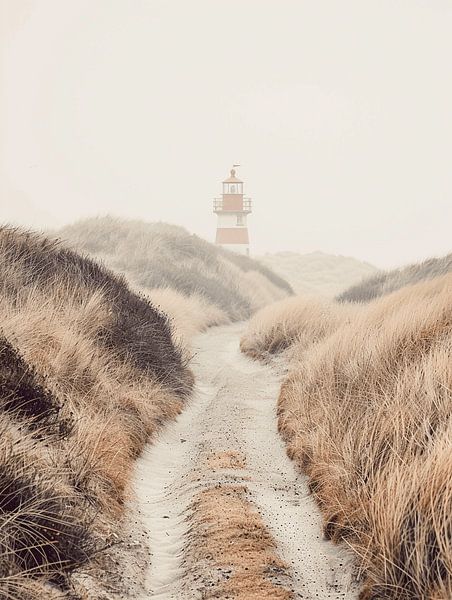 Zeegezicht Serenade: De Betoverende Pracht van Vuurtorens van Karina Brouwer