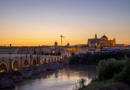 The Roman bridge of Córdoba during sunset | Travel Photography Andalusia, Spain by Teun Janssen thumbnail
