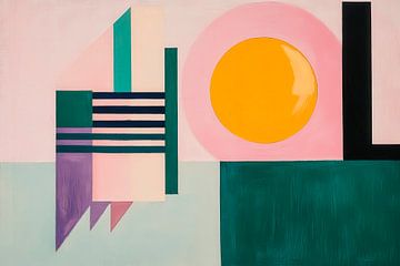 Abstract geometric composition by Poster Art Shop