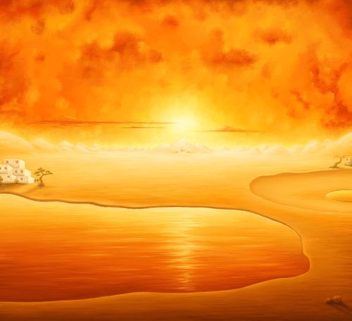 Golden Desert. Expressionisme.