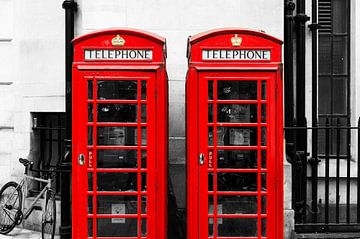 Britse telefooncel van Mark de Weger