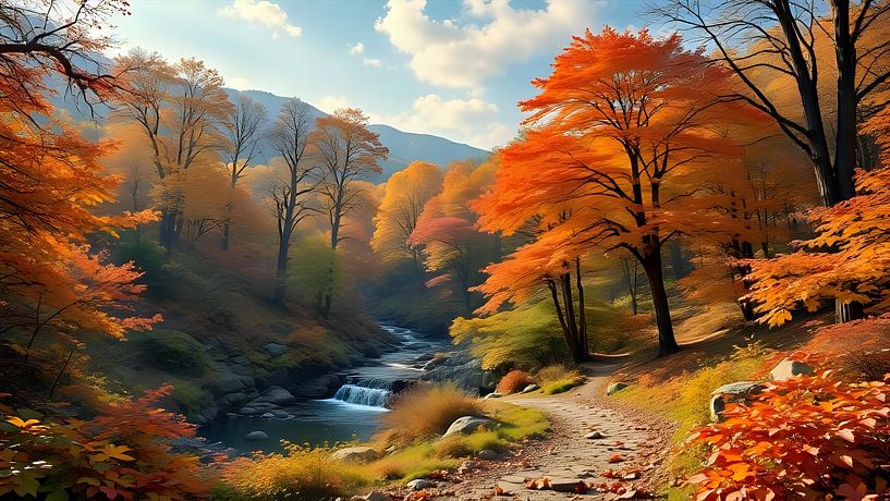 Forest impressions autumn by Jean Pierre
