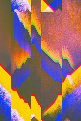 Geometry glitch art