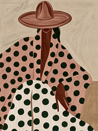 Western-cowgirl van Art in color