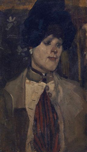 Portret van een chanteuse, George Hendrik Breitner, 1880