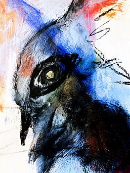 Paradijsvogel - Modern schilderij