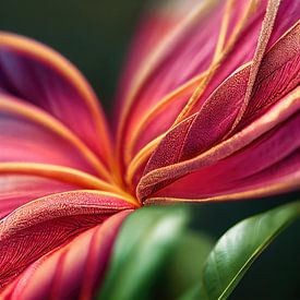 Fleur Macro Ixora Coccinea sur Chromatic Fusion Studio