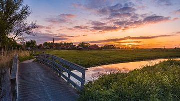 Sonnenaufgang in Niehove von Henk Meijer Photography