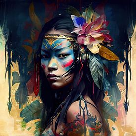 Powerful Asian Woman #2 by Chromatic Fusion Studio