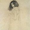 Portret van een jonge vrouw - Gustav Klimt (gezien bij vtwonen)van Bridgeman Masters