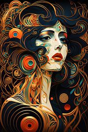 Vrouwenportret van Bert Nijholt