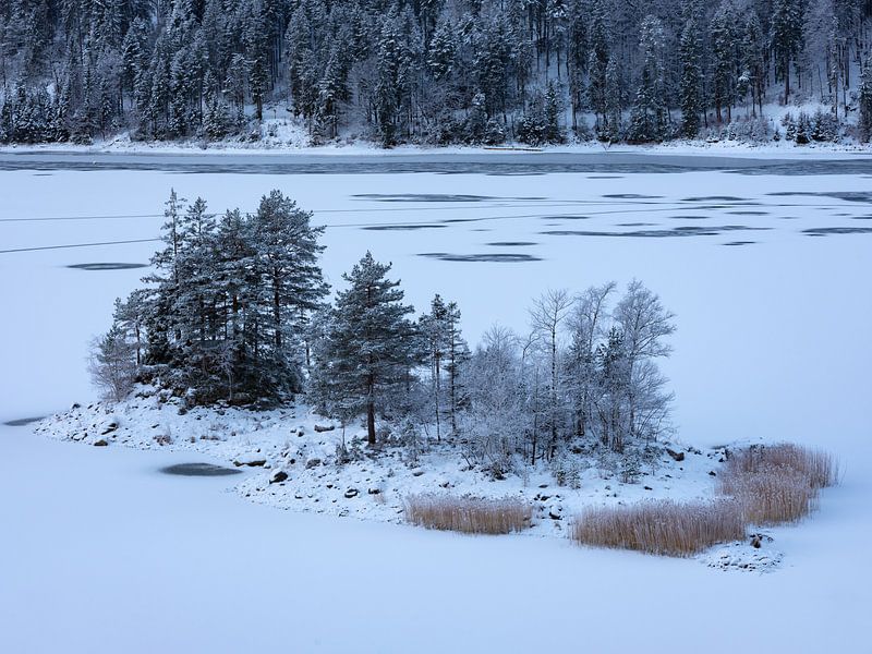 Winter atmosphere at the Eibsee by Andreas Müller