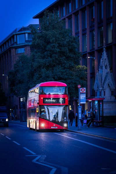 Doppeldeckerbus in London von Michael Fousert