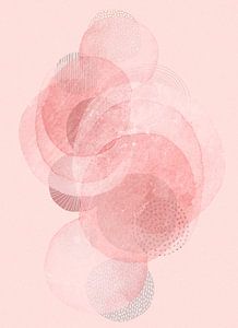 Japandi Pinky Circles van Gisela- Art for You
