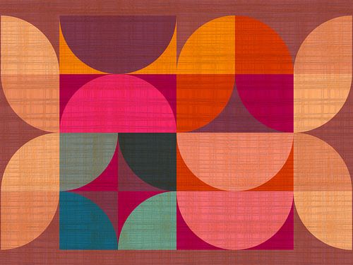 Abstractie in moderne herfstkleuren