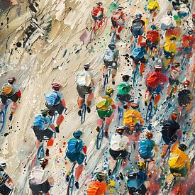 Der Kurs von oben | Peloton Radfahrer von Lauren Wilde