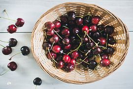 Cherries in the basket fine art by Pix-Art By Naomi.k