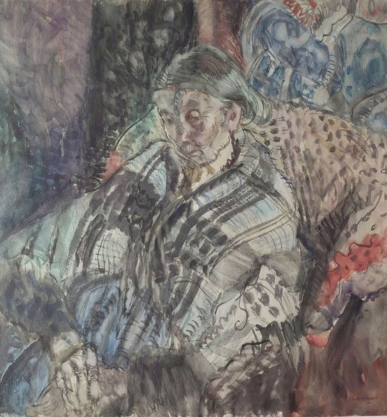 Frances Hodgkins - Bretonse boer (1909-1912) van Peter Balan