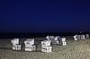 Strandkörbe auf Sylt in der Nacht von Frank Herrmann Miniaturansicht