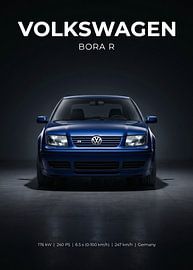 Volkswagen Bora R, vooraanzicht, studiofoto van Cross