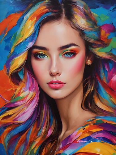 Pop art vrouw