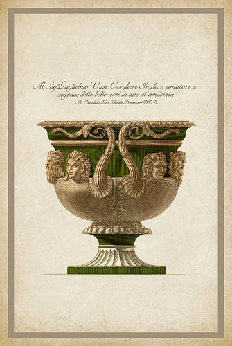 Vintage Piranesi | Jar in Green